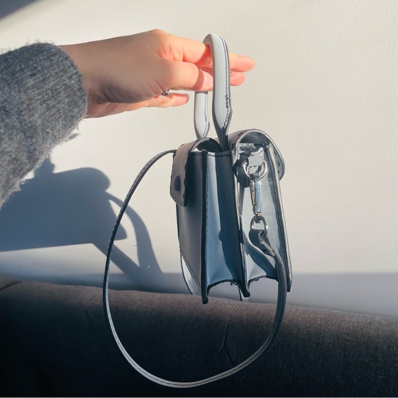 Zara Cartoon-like Stitched Firm Mini Crossbody Neoprene Scuba Purse - Picture 14 of 16